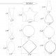 10Pairs Threader Large Hoop Earrings Set For Women Stainless Heart Star Square Threader Big Thin Wire Hoop Geometric Earrings Hoop Earrings